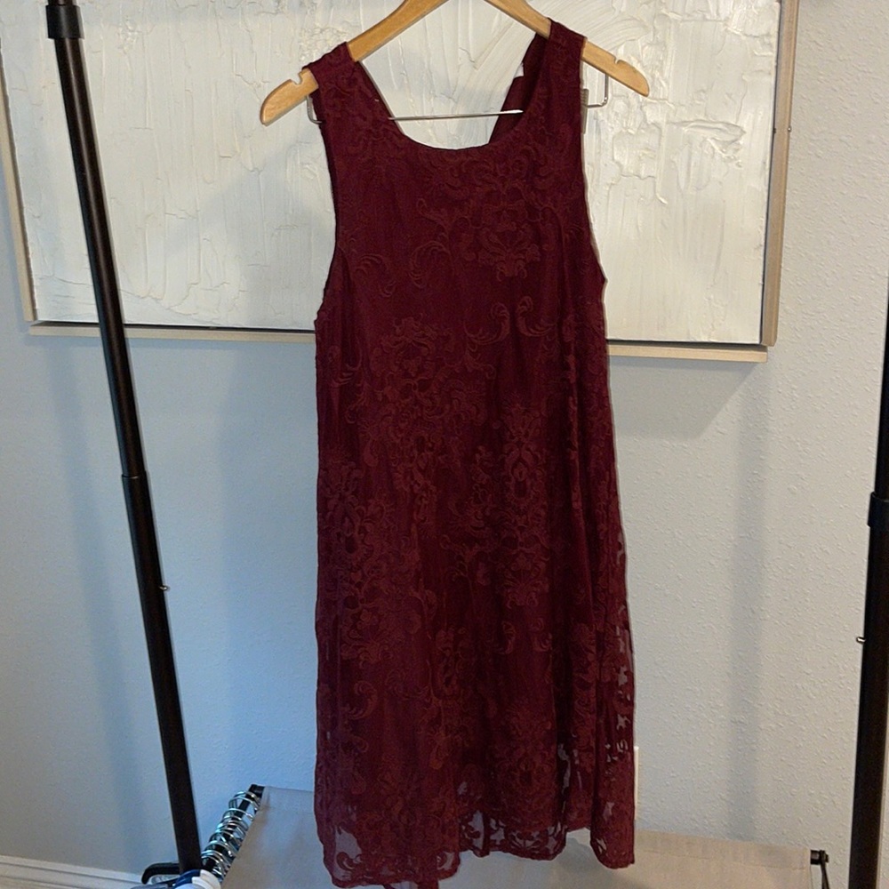 BB Dakota Wine Red MIDI dress, size small, never worn from Urban Outfitters